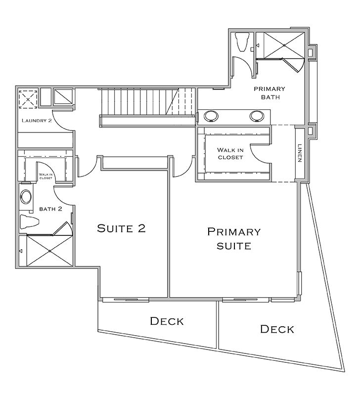 Floorplan - Townhome Plan B - 2nd Floor