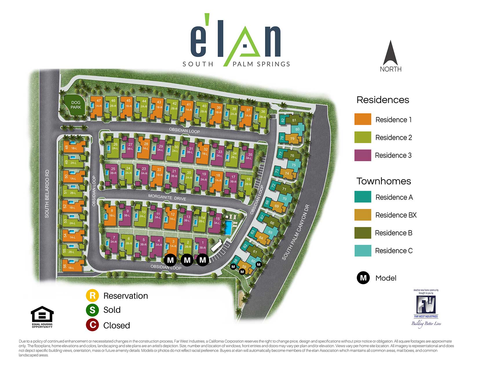 Site map of Elan Community
