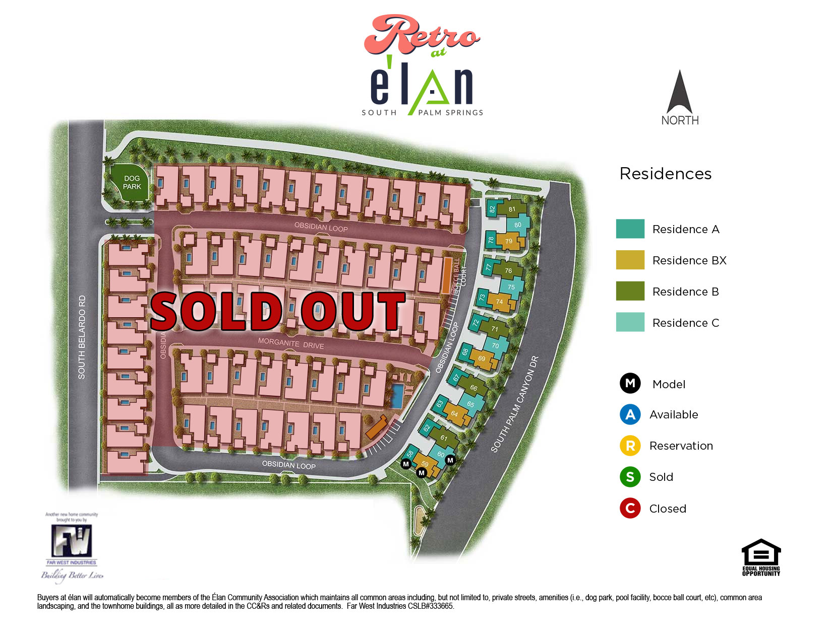 Site map of Elan Community